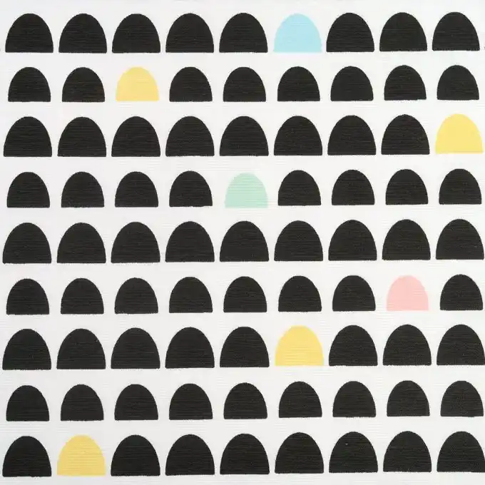 Dicker Baumwollstoff Halb-Kreis Memphis Preisknaller