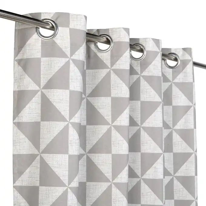 Neu Im Sortiment Vorhang Taupe/Grau Azulejo