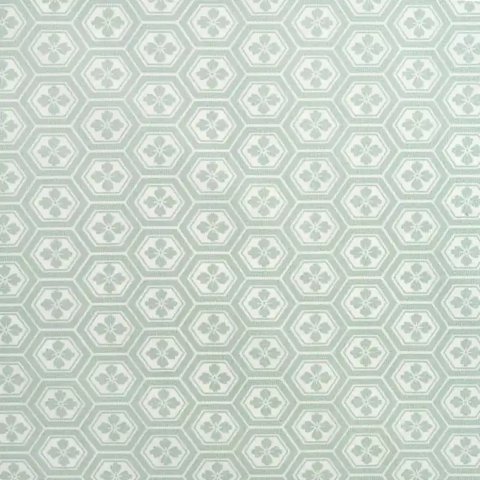 Preisreduziert Baumwollstoff Hexagon Blau 140 cm Breite