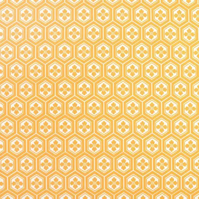 Baumwollstoff Sechecker gelb Neu