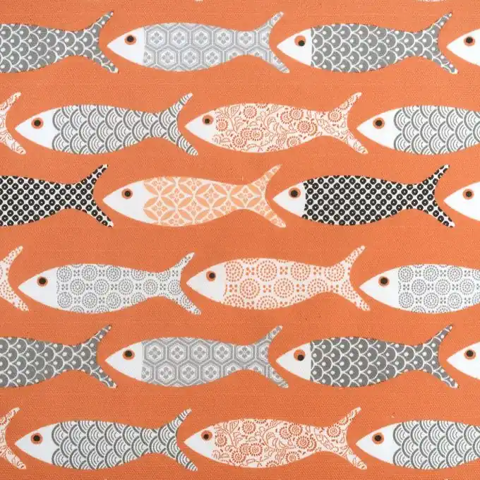 Finale Aktion Dicker Baumwollstoff Fische Koralle