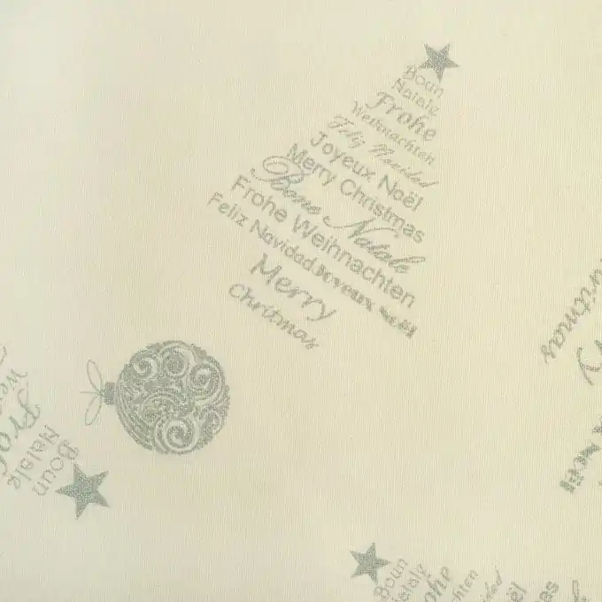 Dicker Baumwollstoff Tannenbaum silberfarben Neu Im Sortiment