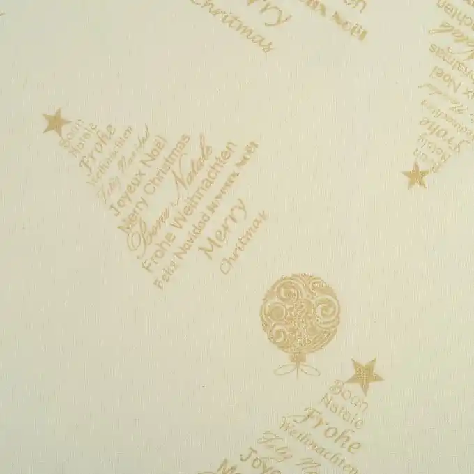 Ab Werk Dicker Baumwollstoff Tannenbaum goldfarben