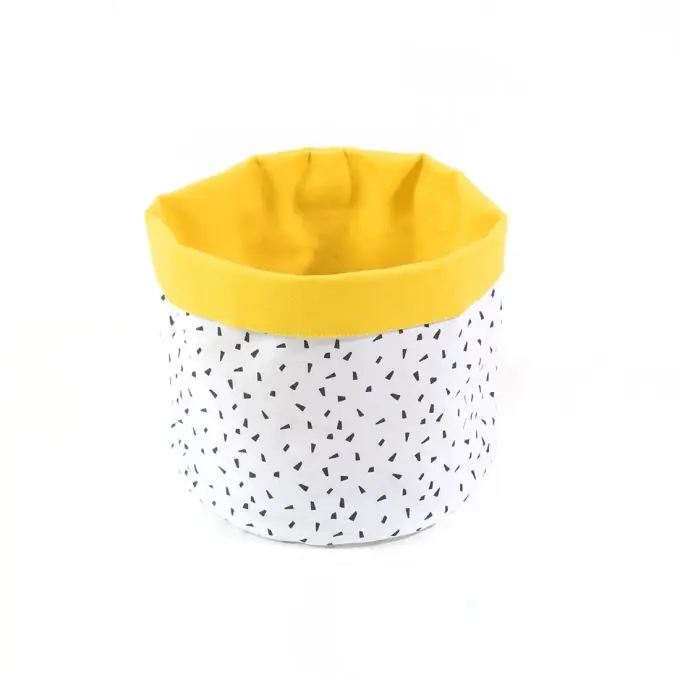Memphis Panière 15×16 cm Gelb Markenware