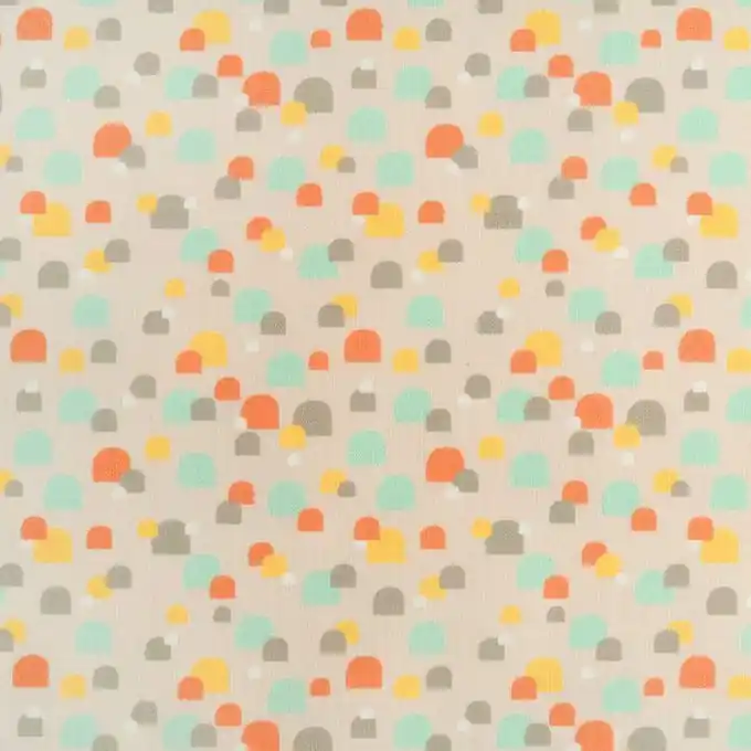 Meistverkauft Baumwollstoff Igloo bunt