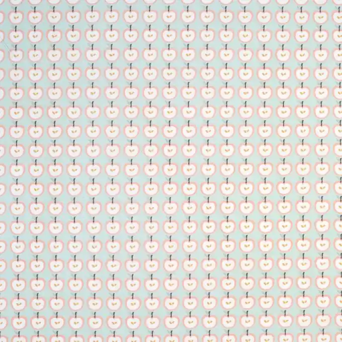 Baumwollstoff Apfel grün Weltweiter Versand