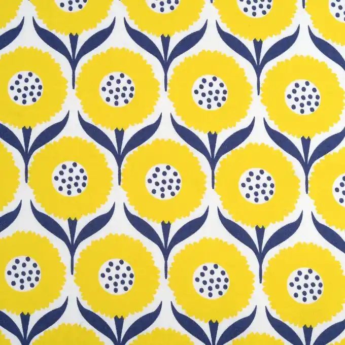 Neue Kollektion Dicker Baumwollstoff mit Retro-Sonnenblumen