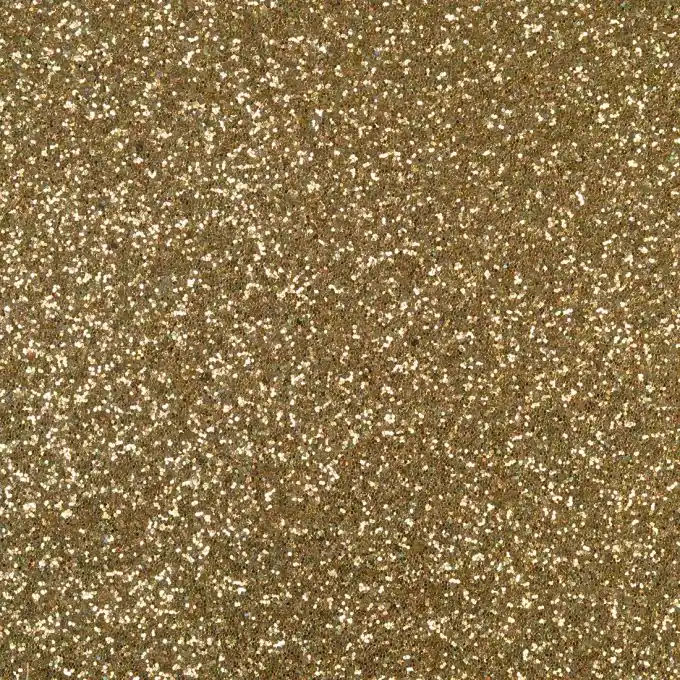 Kunstleder Pailletten goldfarben Premium