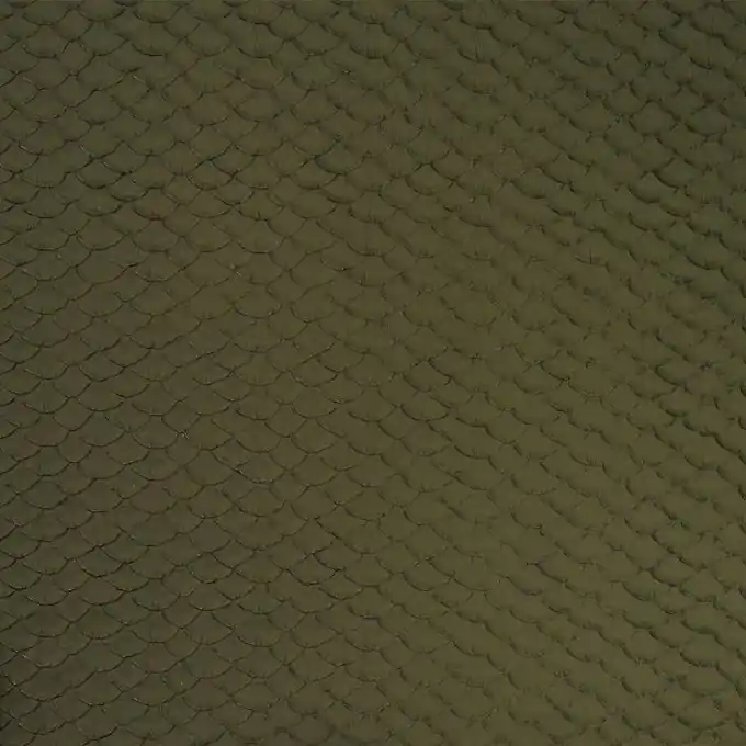 Gleich Bestellen Kunstleder Schuppenmuster khaki