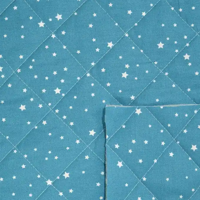 Steppstoff Sterne blau weiss Meistverkauft