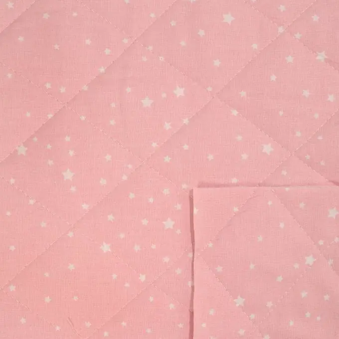 Finale Aktion Steppstoff Sterne rosa weiss