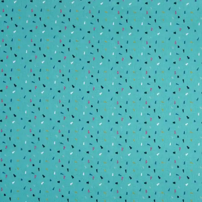 Baumwollstoff Konfettis grün Wochenendangebot