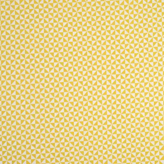 Aktuell Baumwollstoff Gelbe Dreiecke 150 cm Breite