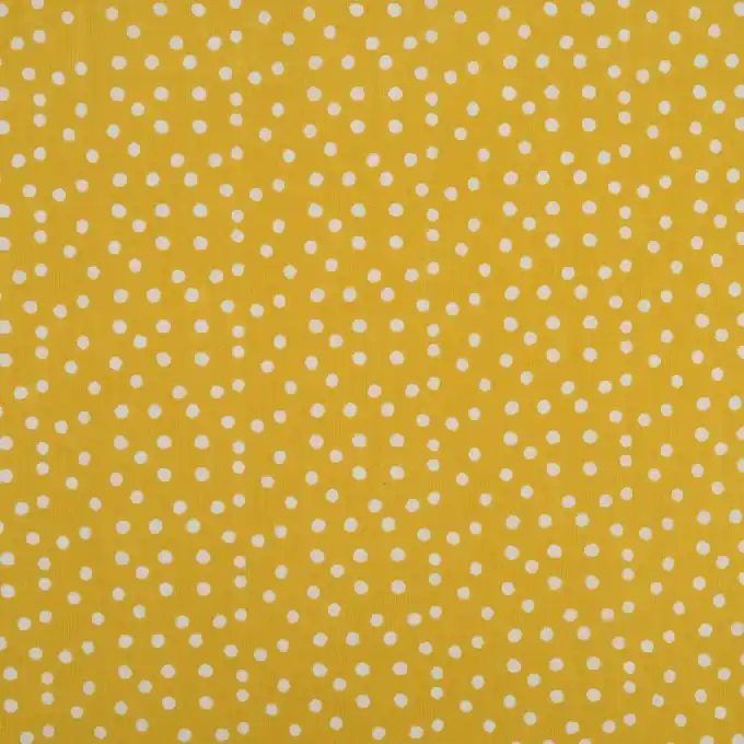 Baumwollstoff Punkte gelb Neue Kollektion