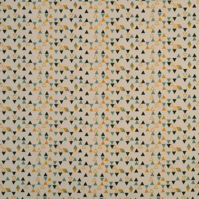 Baumwollstoff Marine mit kleinen Dreiecken, 150 cm breit Jetzt Kaufen