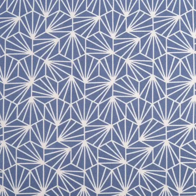 Kostenloser Rückversand Origami Baumwollstoff Blau 150 cm Breite