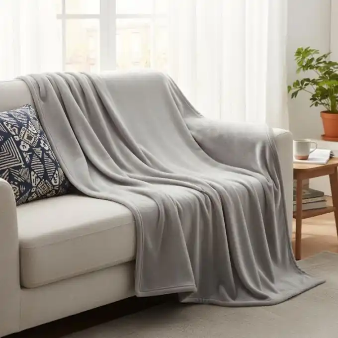 Graue Flanelldecke 220×240 cm Jetzt Zugreifen