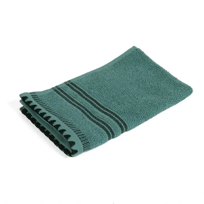 Preiswert Gästehandtuch Streifen blau schwarz