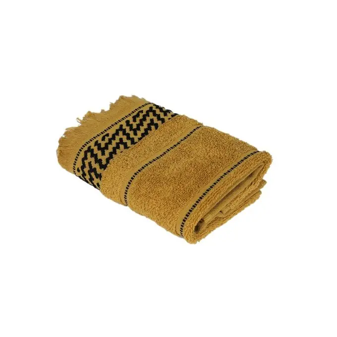 Jetzt Zugreifen Gästehandtuch Zickzackmuster gelb schwarz