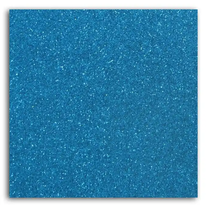 Abverkauf Thermoklebende Verzierung mit Pailletten, kräftiges Blau