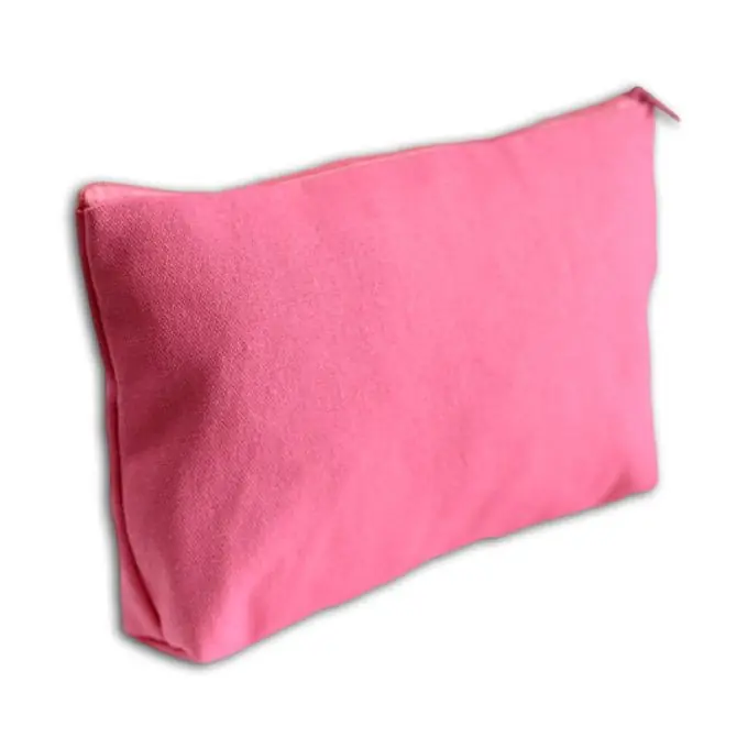 Etui mit Reißverschluss und Seitenfalte Größe L rosa Kostenloser Rückversand