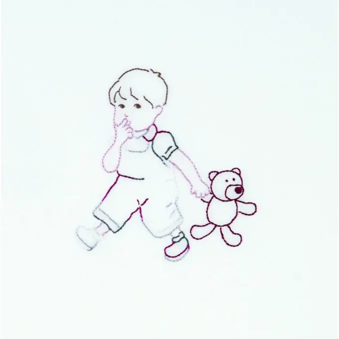 Stickerei-Set „Teddy“ 18×18 cm – Mini-Kit Schneller Versand