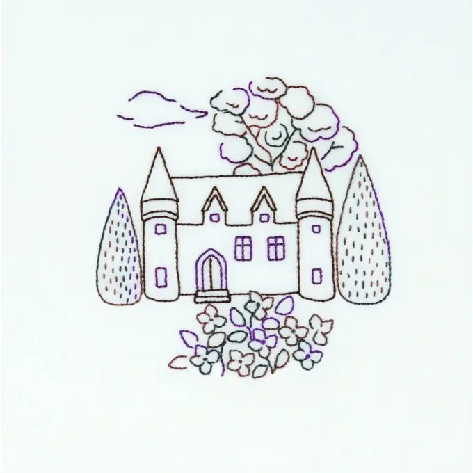 Knallerangebot Mini Stickset „Manoir“ 18×18 cm – DIY Stickerei Kit