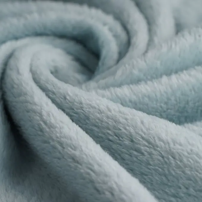 Fleecestoff, einfarbig blau Mengenrabatt