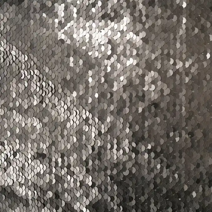 Paillenttenstoff taupe matte Premium