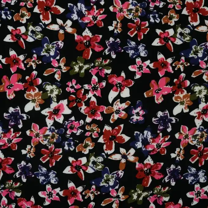 Top-Qualität Viskosestoff Blumen bunt