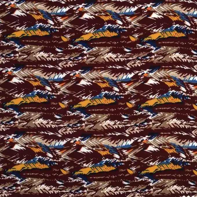 Viskosestoff Federn bunt Super-Preis