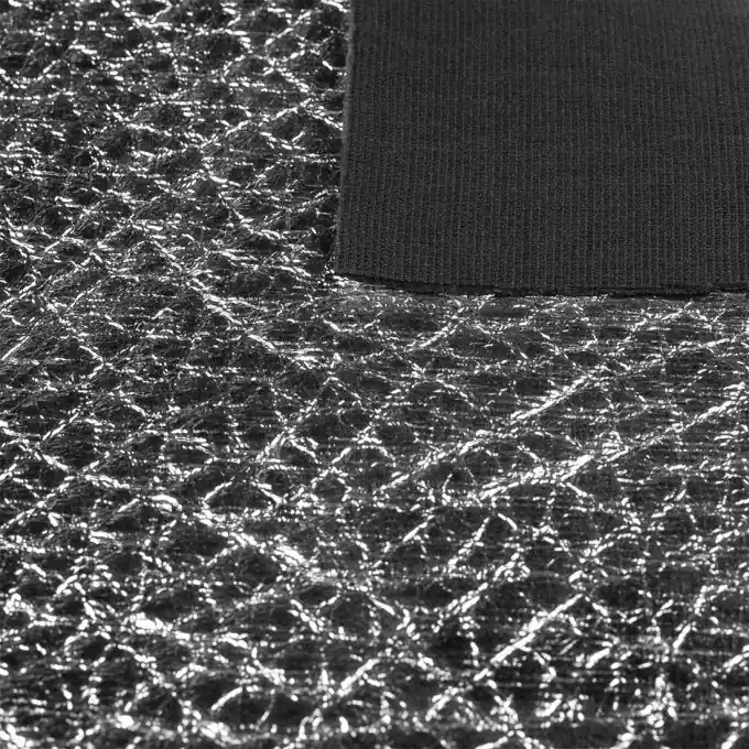 Handgefertigt Kunstleder silberfarben