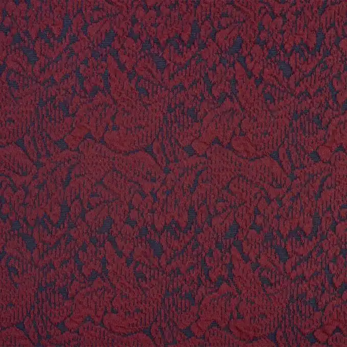 Markenware Strickstoff Bordeaux rot dunkelblau