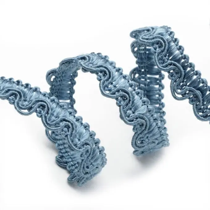 Blaues Lézarde Galon 11mm Glänzend Hochwertig