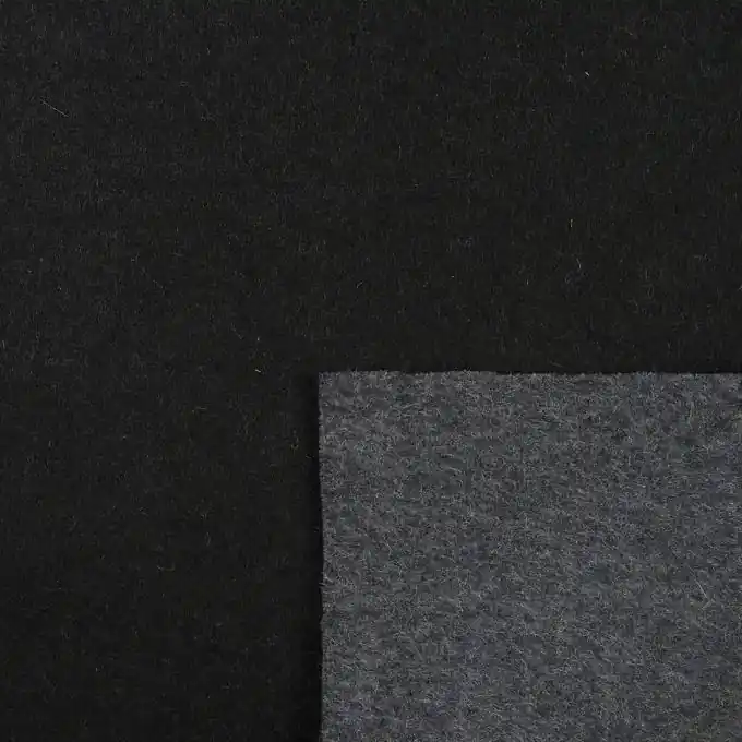 Sonderangebot Doppelseitiger Wollstoff grau schwarz