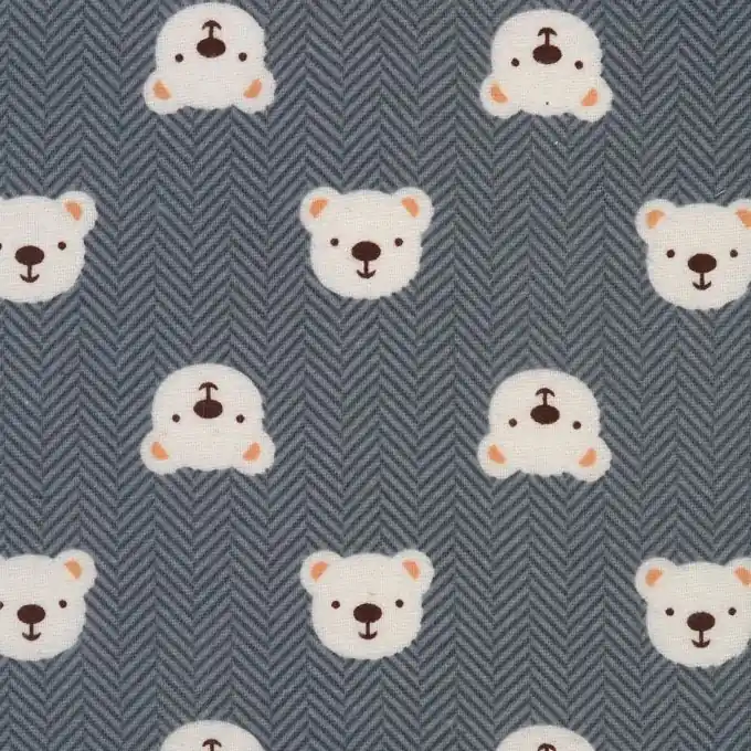 Abverkauf Baumwollflanellstoff „Ourson“ 140 cm Breite