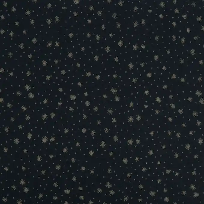 Top-Qualität Baumwollstoff Sterne marineblau