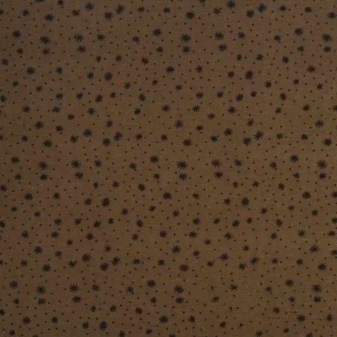 Baumwollstoff Sterne taupe schwarz Heute Kaufen