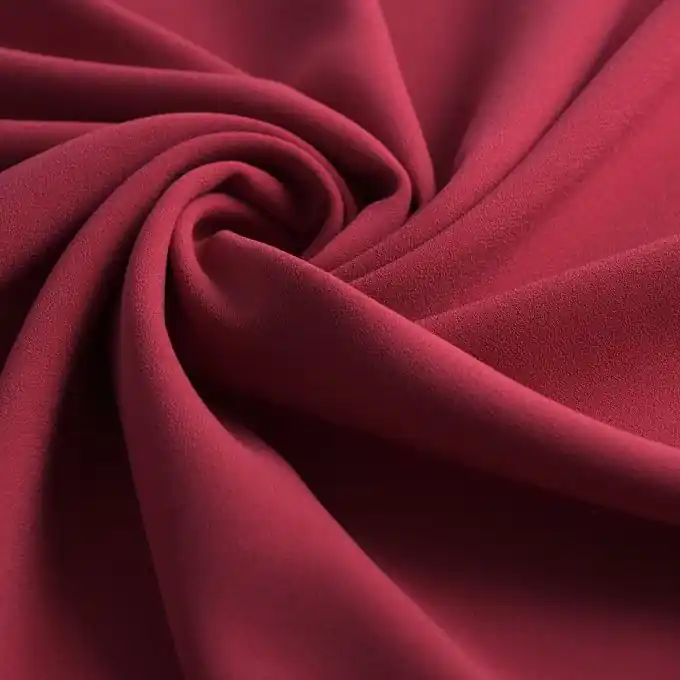 Einfarbiger Crepe-Stoff, Himbeere Sonderangebot