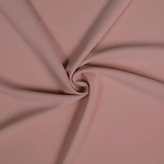 Einfarbiger Crepe-Stoff, hellrosa Letzte Chance