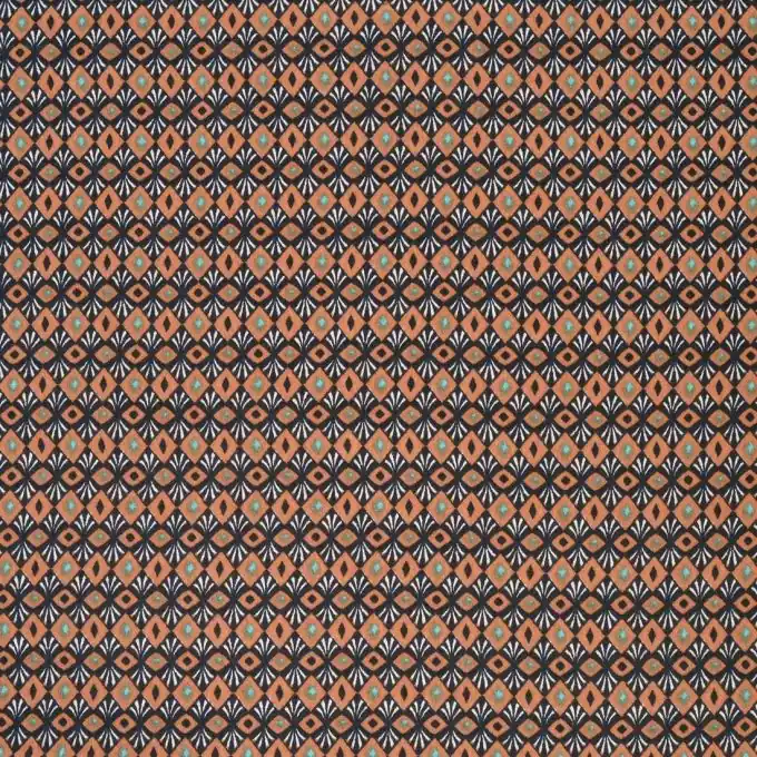 Crêpestoff Geometrisch Ausverkauf