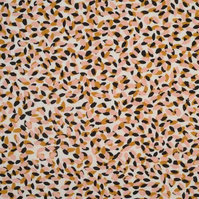 Kreppstoff Rosa & Ocker Flecken 145cm Breite Gleich Bestellen