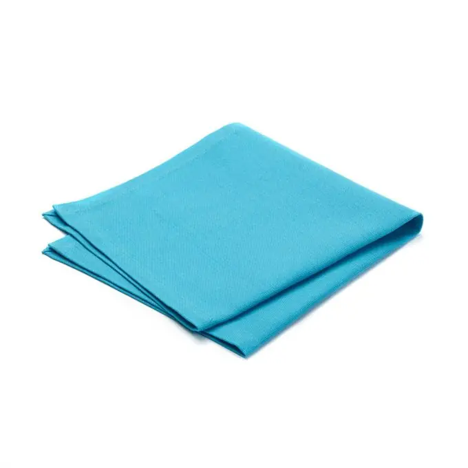 Kostenloser Versand Türkise Basic Serviette 40x40cm Unifarben