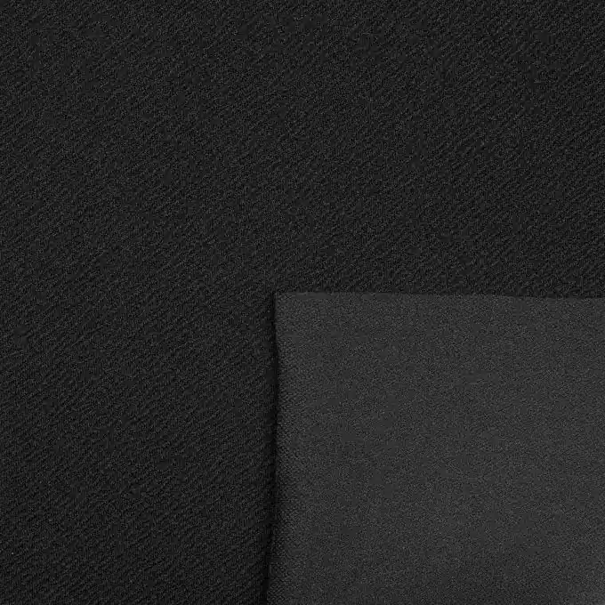 Versand Am Gleichen Tag Schwarz geriffeltes Strickgewirk