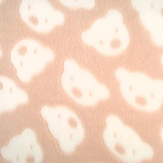 Heißes Angebot Kuschelstoff Bärenmotiv Rosa 150cm Breite