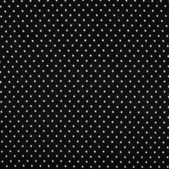 Neuheit Jersey Sterne Schwarz weiß