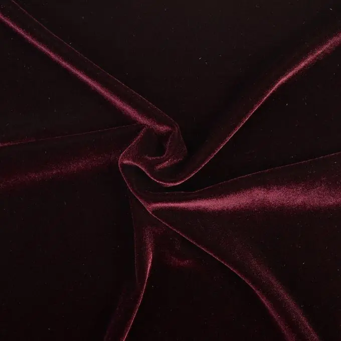 Samtstoff Lila 150cm Breite Glatt Velvet Angebot