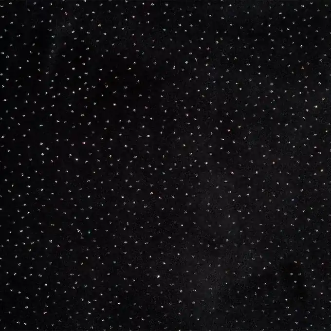 Veloursstoff Schwarz mit Strass 150cm Breite Highlight