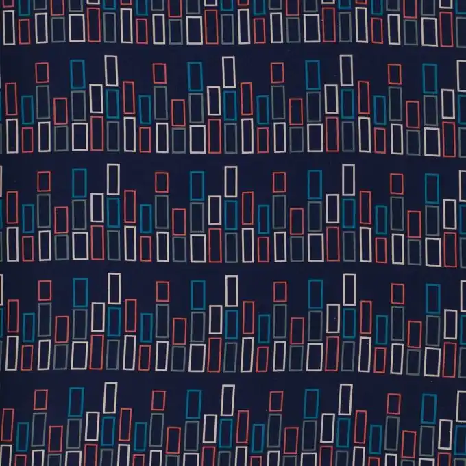 Schneller Versand Viskosestoff Linna Morata Tarragone nachtblau