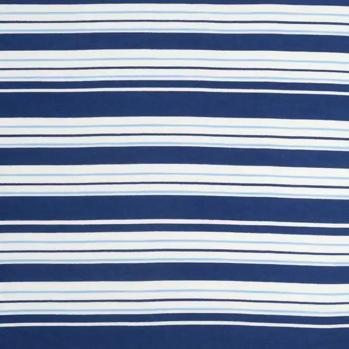 Limited Edition Viskosestoff Streifen blau